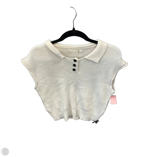 Vest Sweater By By Together In Cream, Size: M