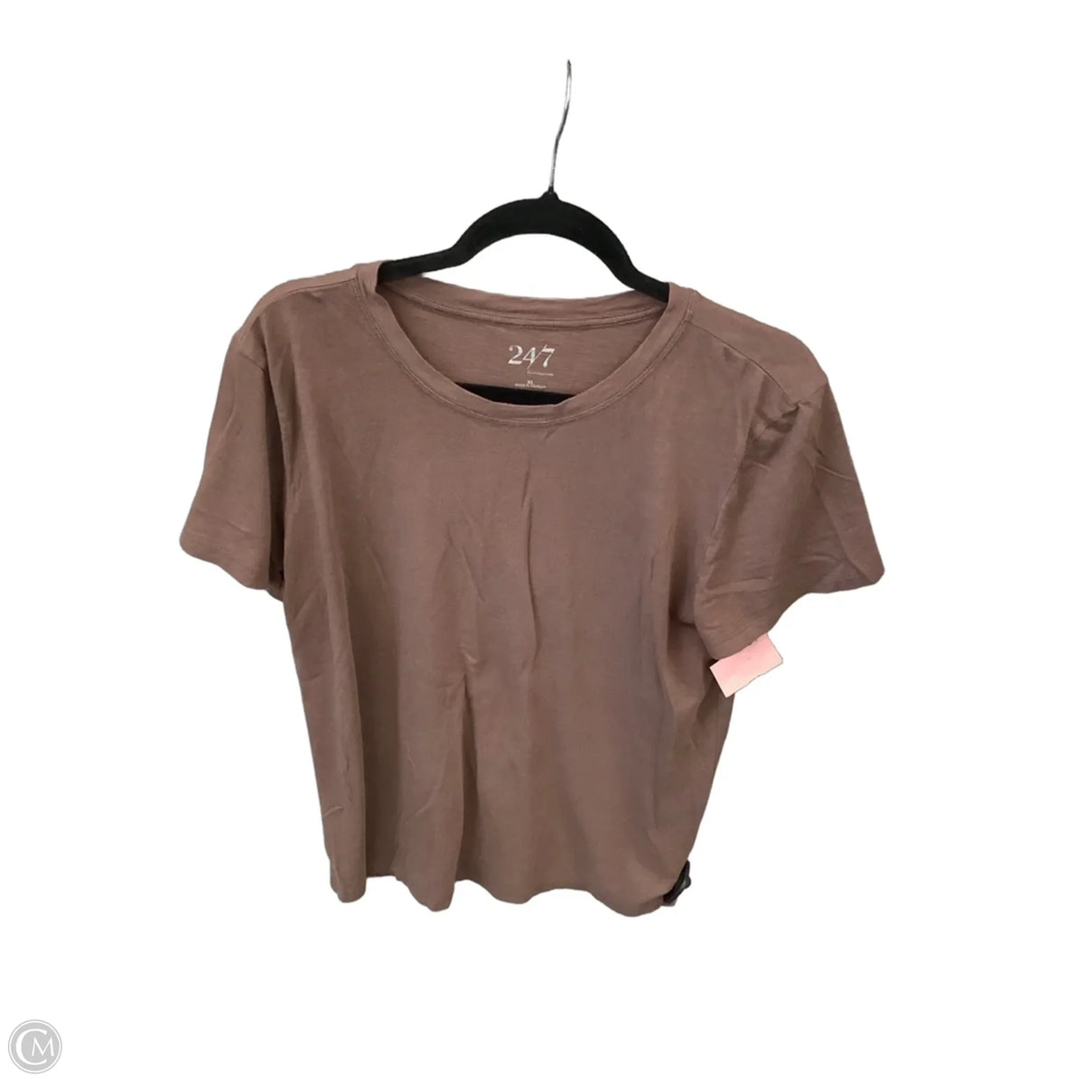Top Short Sleeve Basic By Maurices In Brown, Size: Xl