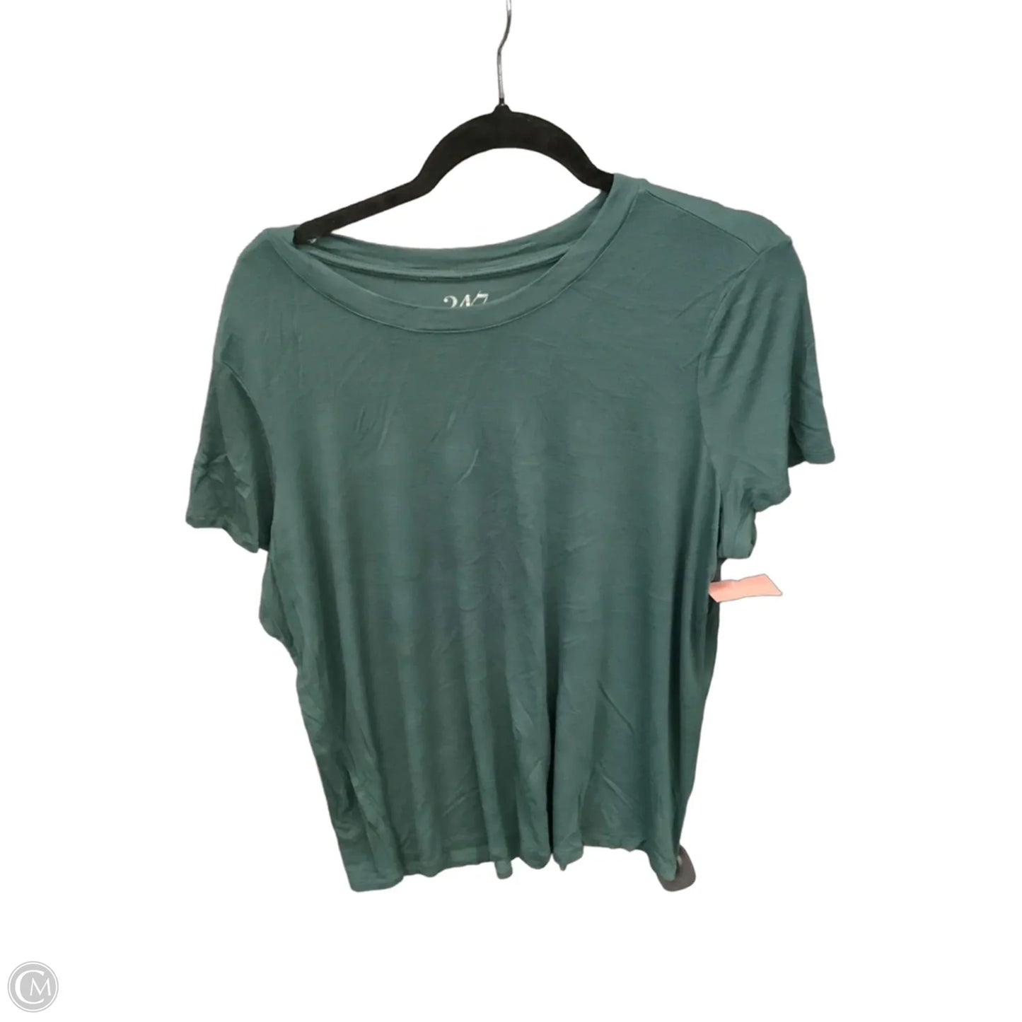 Top Short Sleeve Basic By Maurices In Green, Size: 1x