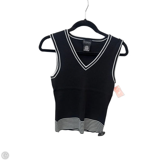 Top Sleeveless By George In Black & White, Size: M
