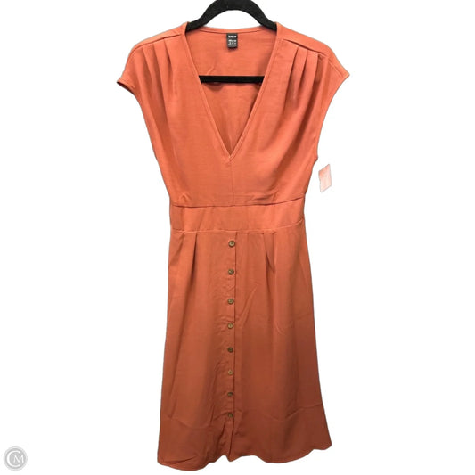 Dress Casual Midi By Shein In Orange, Size: M