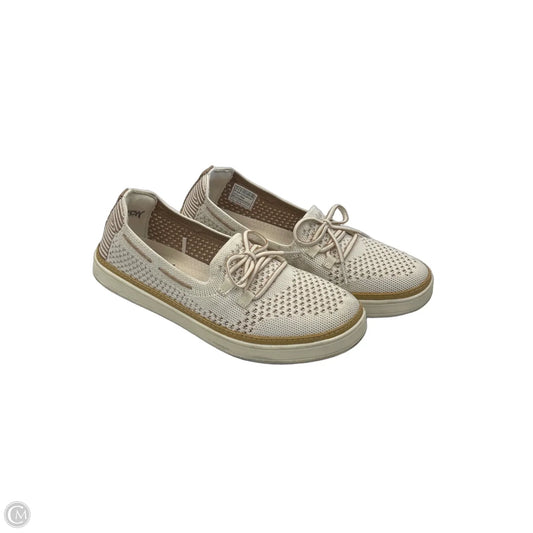 Shoes Flats By Skechers In Brown & White, Size: 7
