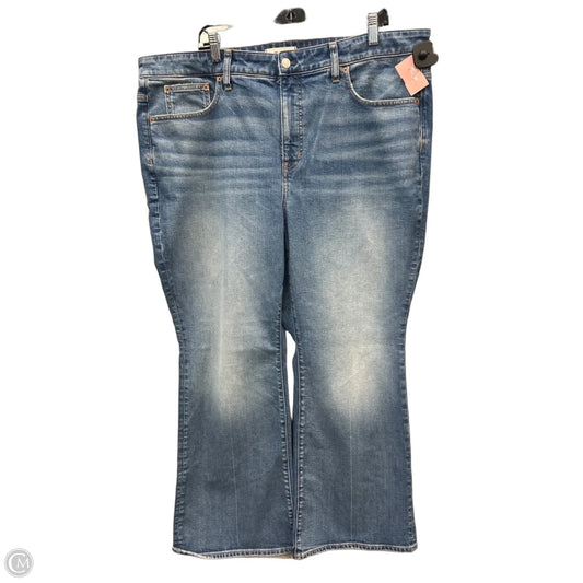 Jeans Flared By Madewell In Blue Denim, Size: 18