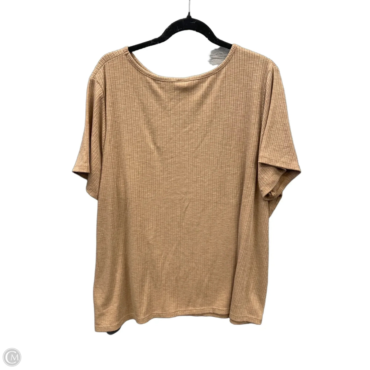 Top Short Sleeve By Old Navy In Tan, Size: 2x