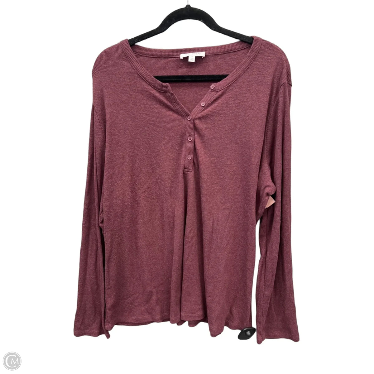 Top Long Sleeve Basic By Daily Thread In Purple, Size: 3x