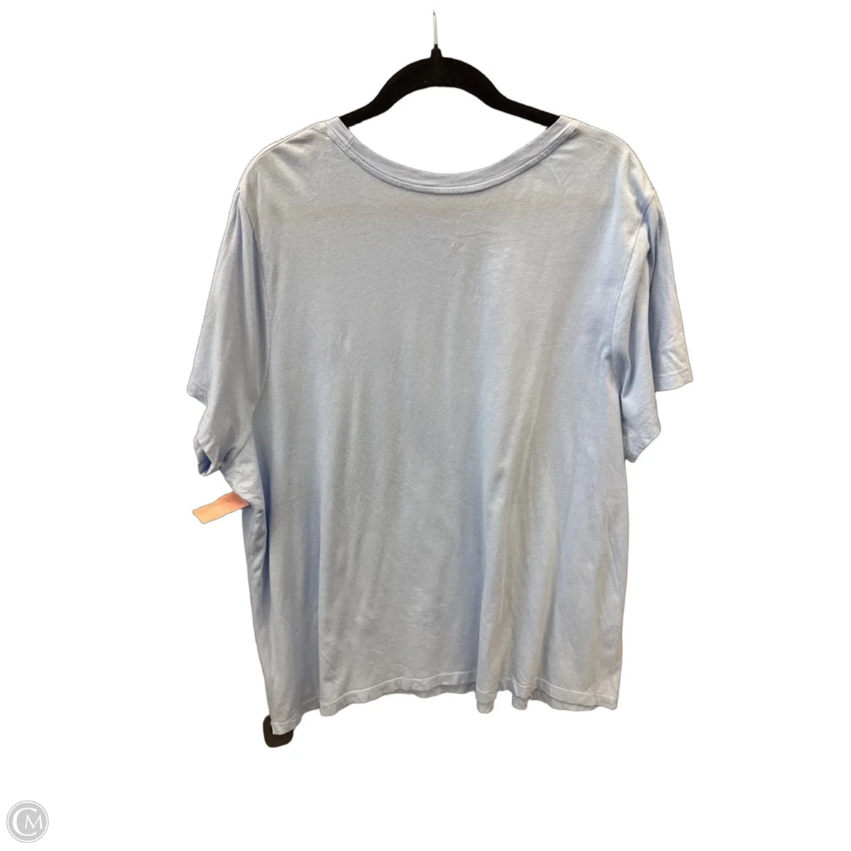 Top Short Sleeve Basic By A New Day In Blue, Size: 3x