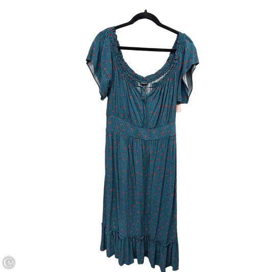 Dress Casual Midi By Torrid In Green, Size: 1x