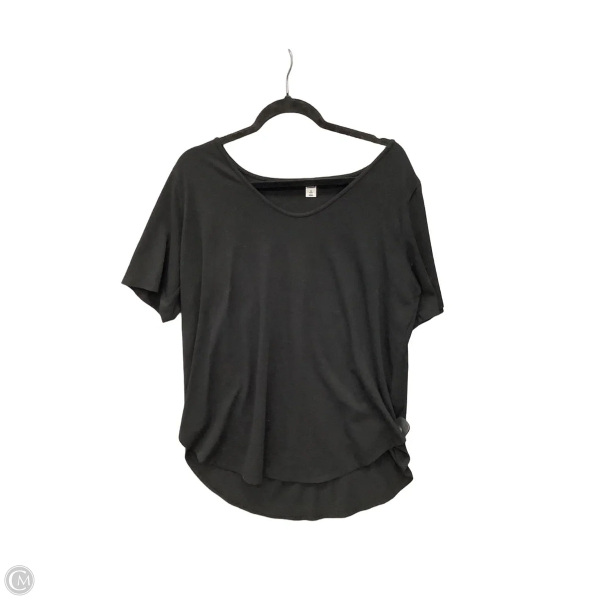 Top Short Sleeve Basic By Old Navy In Black, Size: 1x