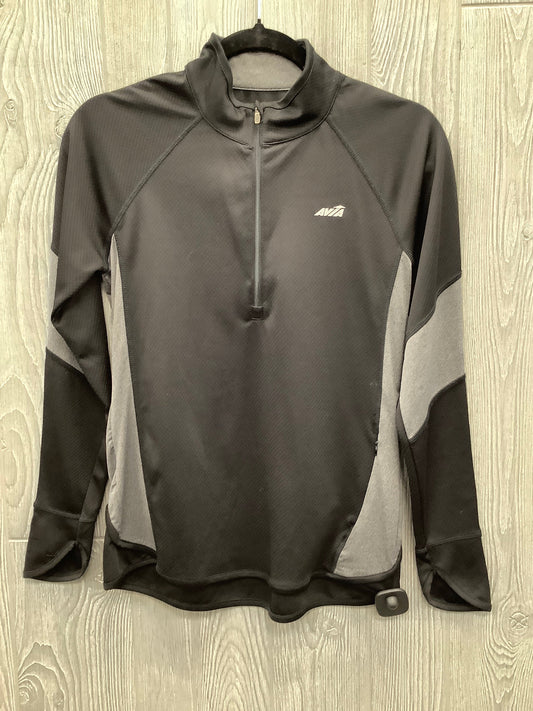 Athletic Top Long Sleeve Crewneck By Avia In Black, Size: S