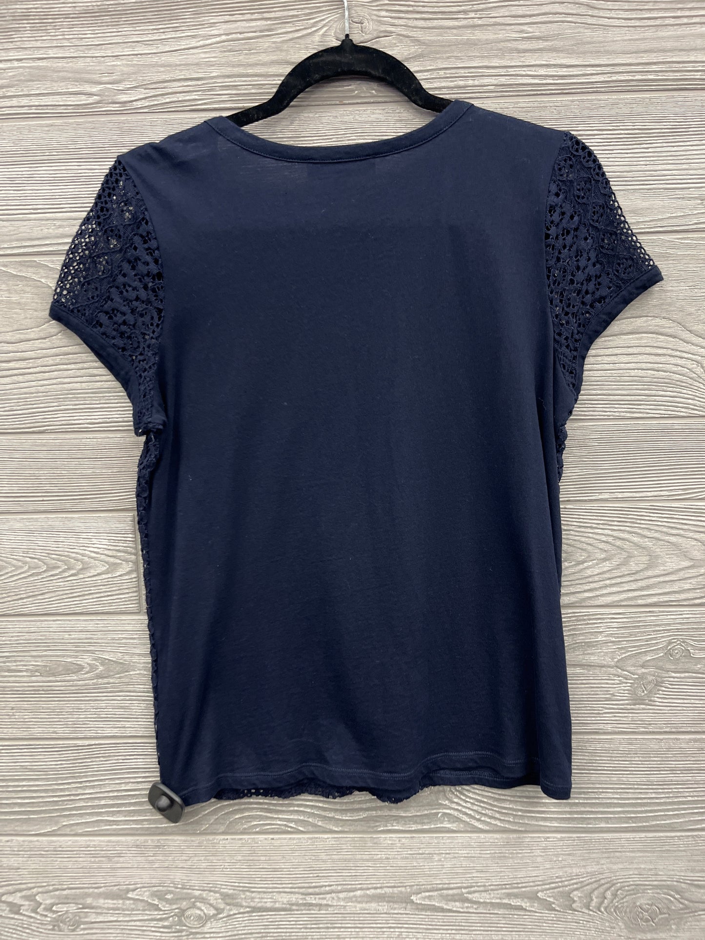 Top Short Sleeve By Nine West In Blue, Size: M