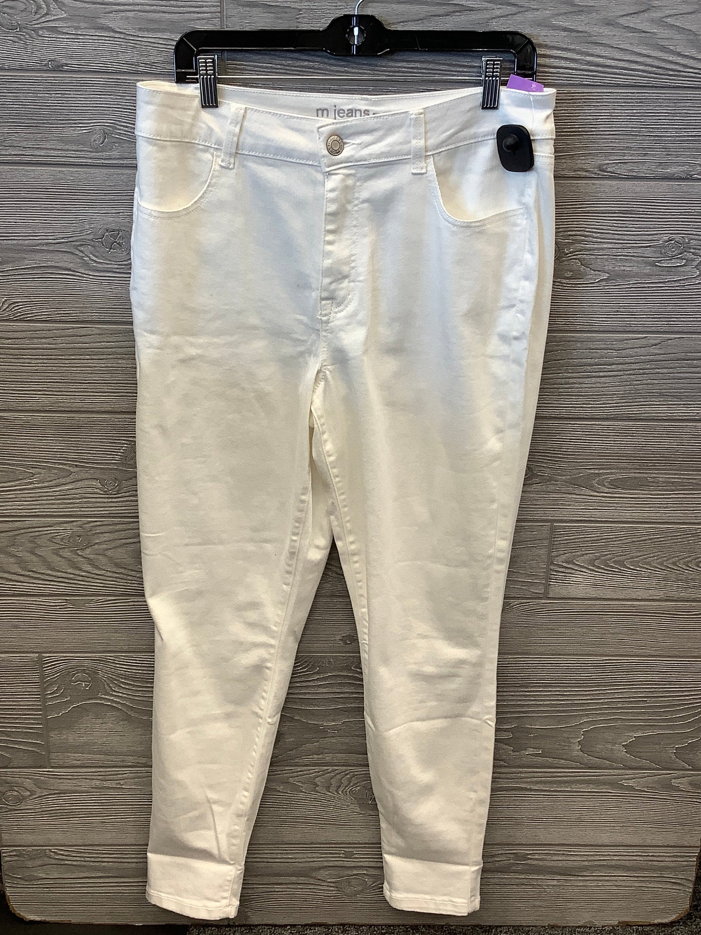 White Denim Jeans Skinny Maurices, Size 12