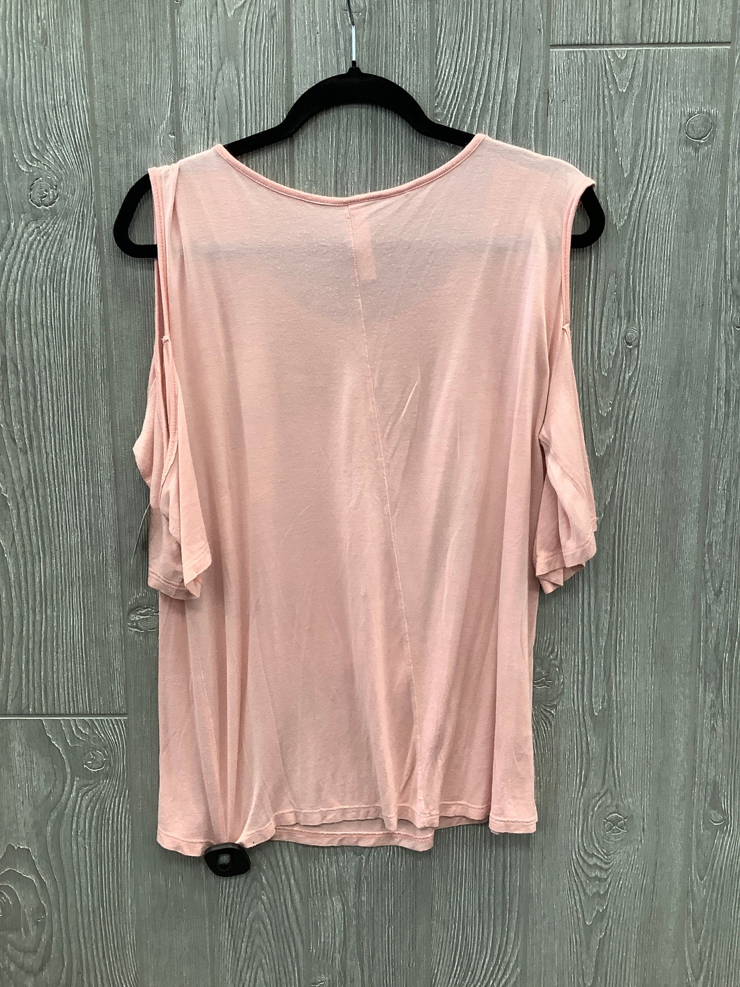 Top Short Sleeve By Love Nation In Pink, Size: 1x