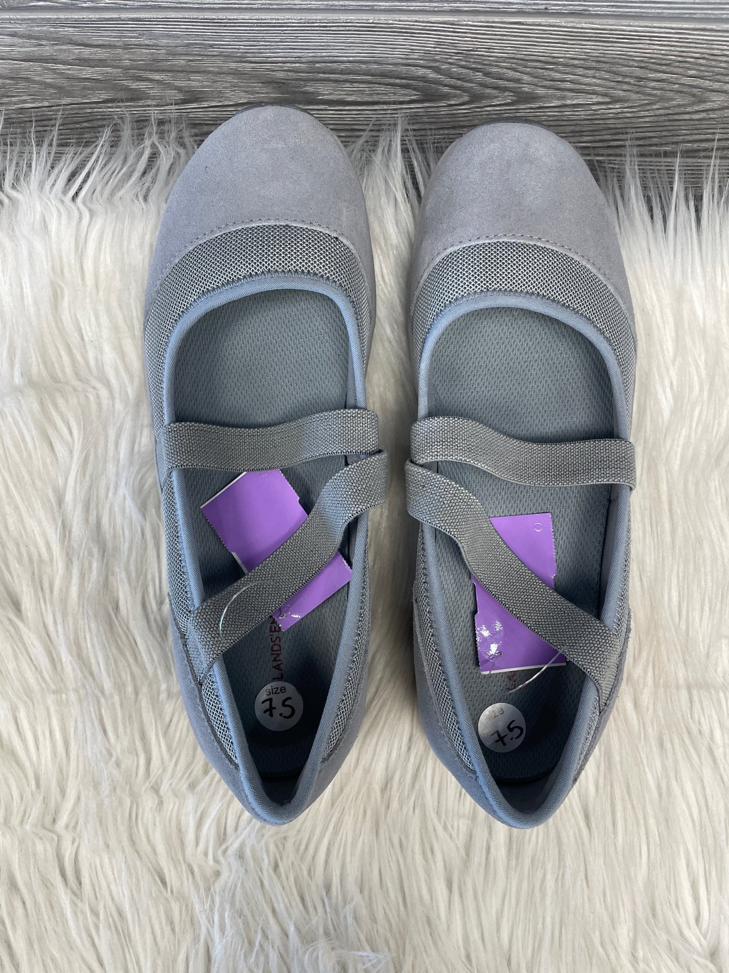 Shoes Flats By Lands End In Grey, Size: 7.5