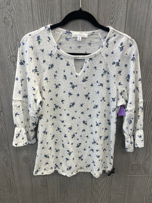 White Top Long Sleeve Clothes Mentor, Size S