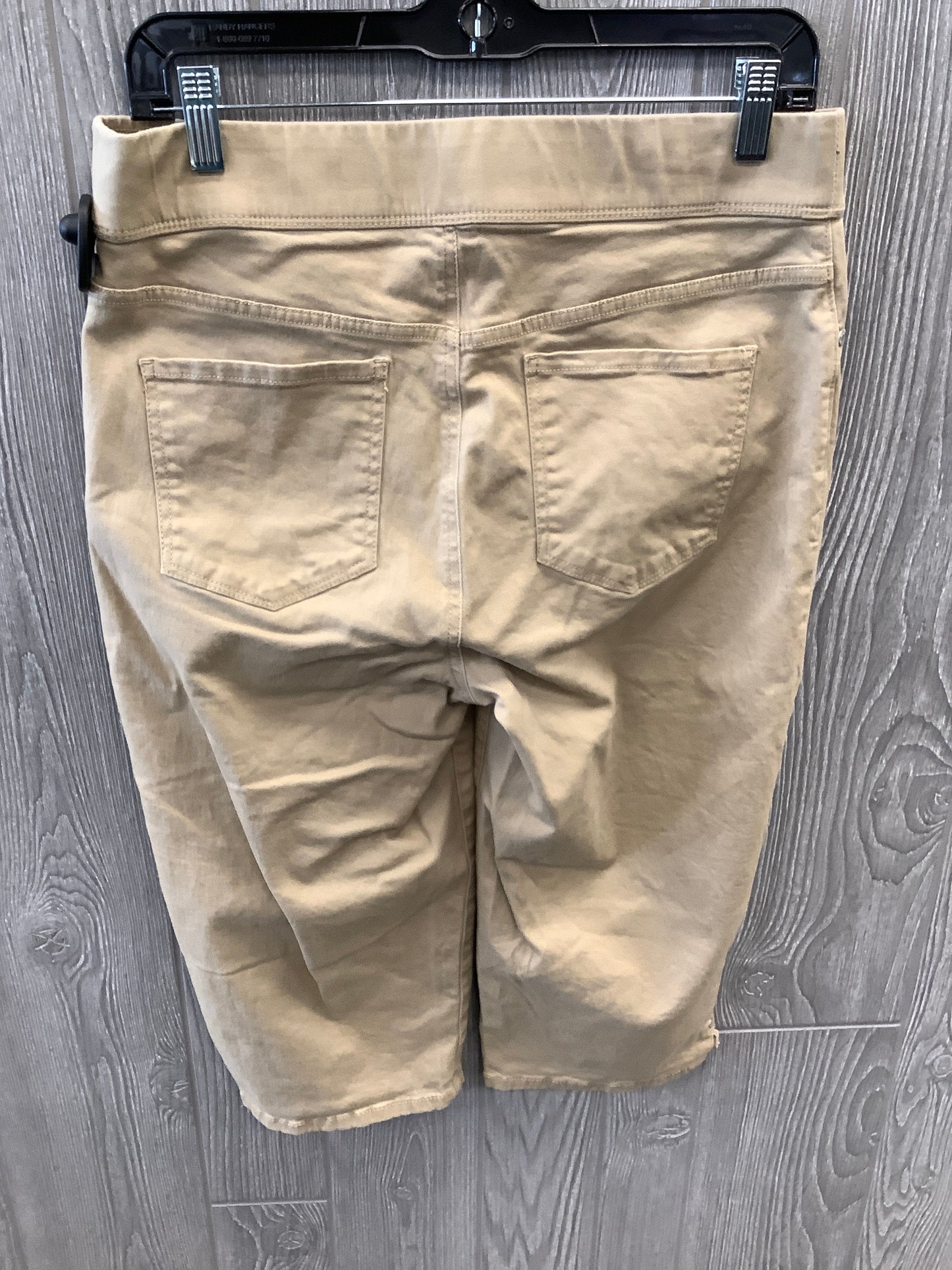 Capris By Gloria Vanderbilt In Tan, Size: 10