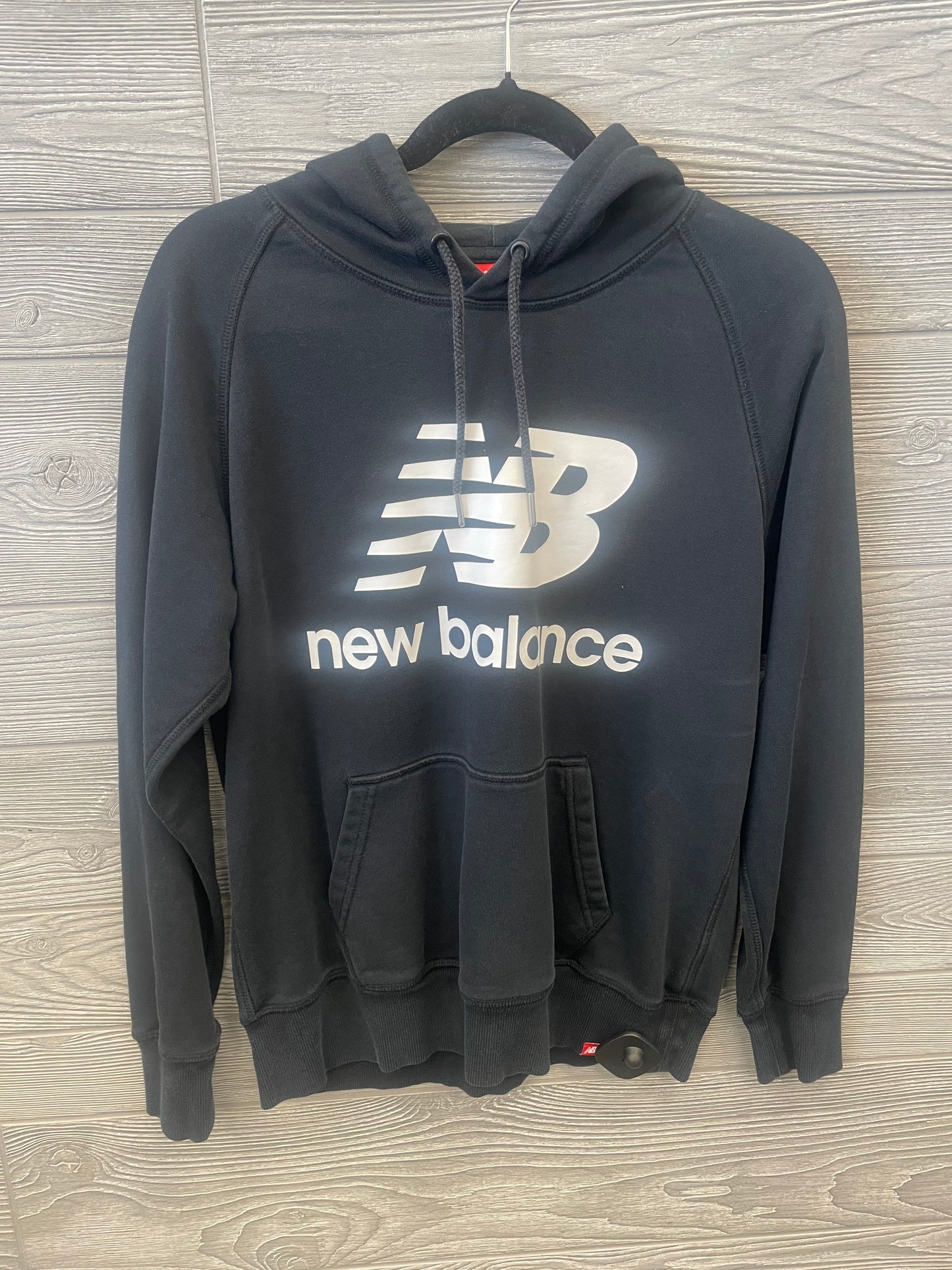 Black Athletic Sweatshirt Hoodie New Balance, Size M