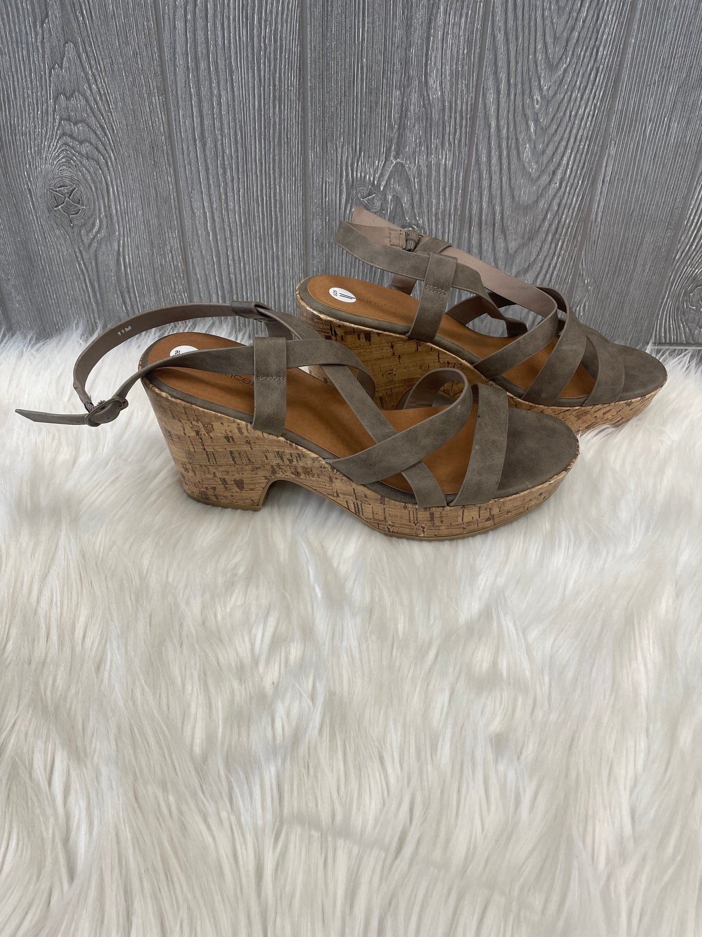 Sandals Heels Block By Maurices In Brown, Size: 11