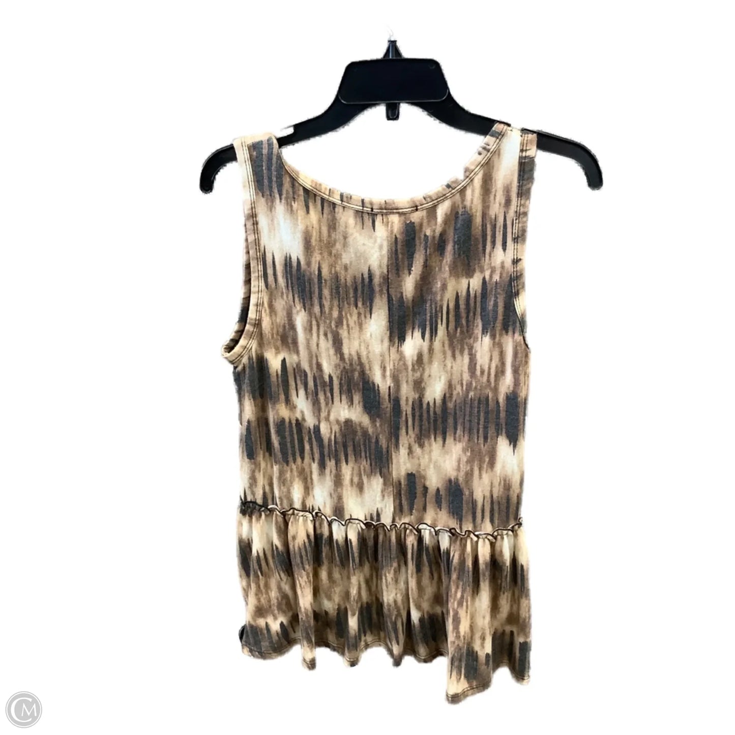 Top Sleeveless By Clothes Mentor In Brown, Size: S