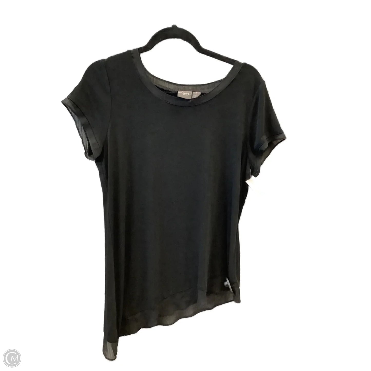 Top Short Sleeve By Chicos In Black, Size: M