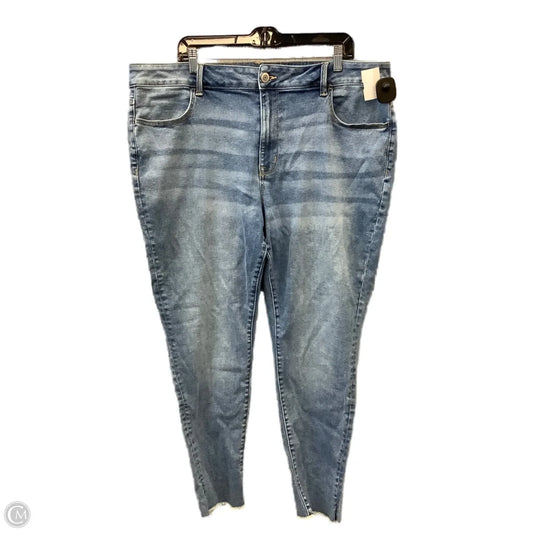 Jeans Skinny By Maurices In Blue Denim, Size: 22