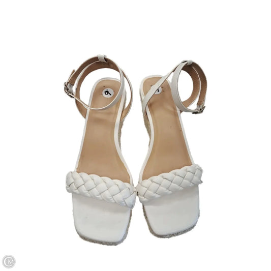 Shoes Heels Wedge By A New Day In White, Size: 9