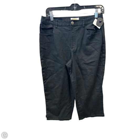 Capris By Talbots In Black, Size: 10