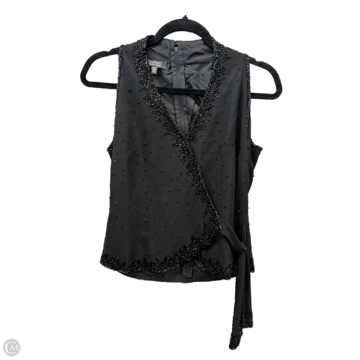 Top Sleeveless By Dressbarn In Black, Size: M