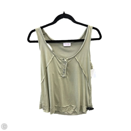 Top Sleeveless By Pink Lily In Green, Size: S