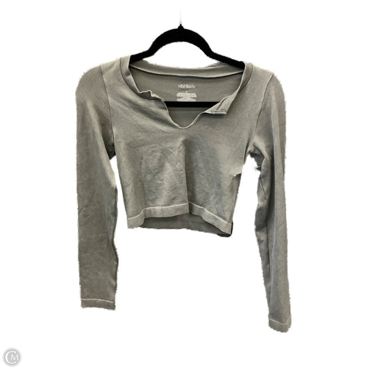 Top Long Sleeve By Wild Fable In Grey, Size: S