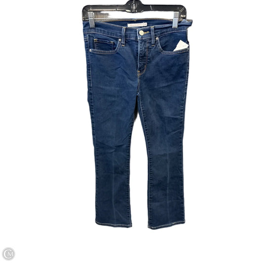 Jeans Boot Cut By Levis In Blue Denim, Size: 4