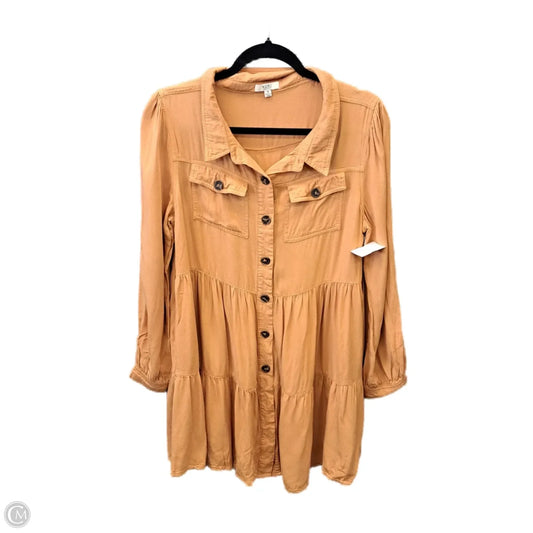 Dress Casual Short By Kori America In Yellow, Size: M