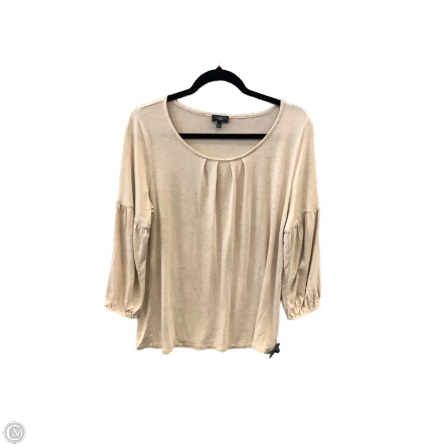 Top Long Sleeve By Talbots In Tan, Size: Xl