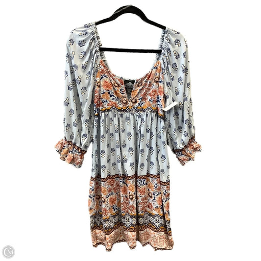 Dress Casual Midi By Angie In Blue, Size: M