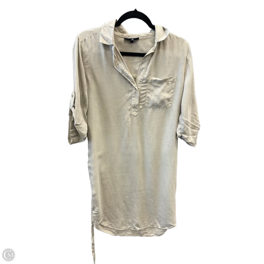 Dress Casual Midi By Allen B In Tan, Size: S