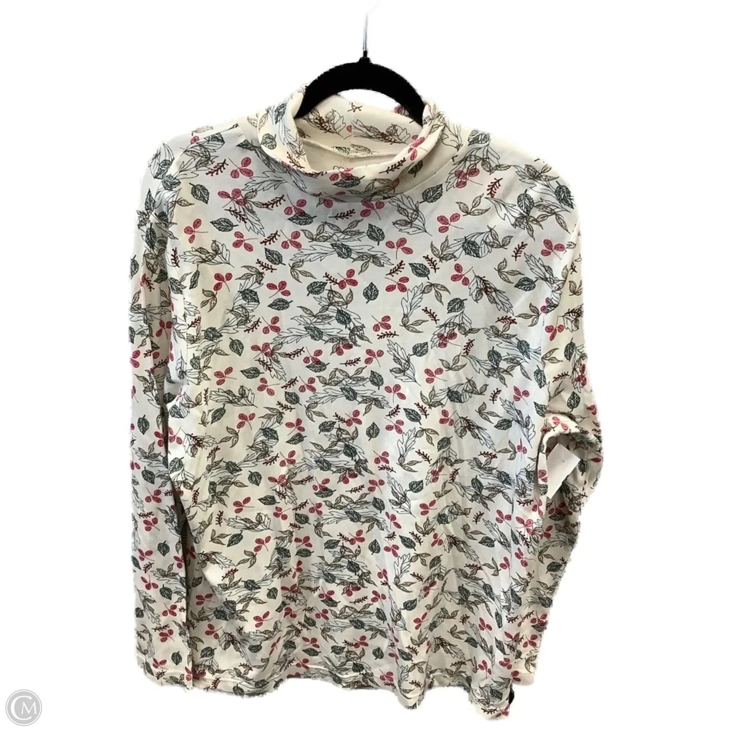 Top Long Sleeve By Cc Hughes In Floral Print, Size: 1x