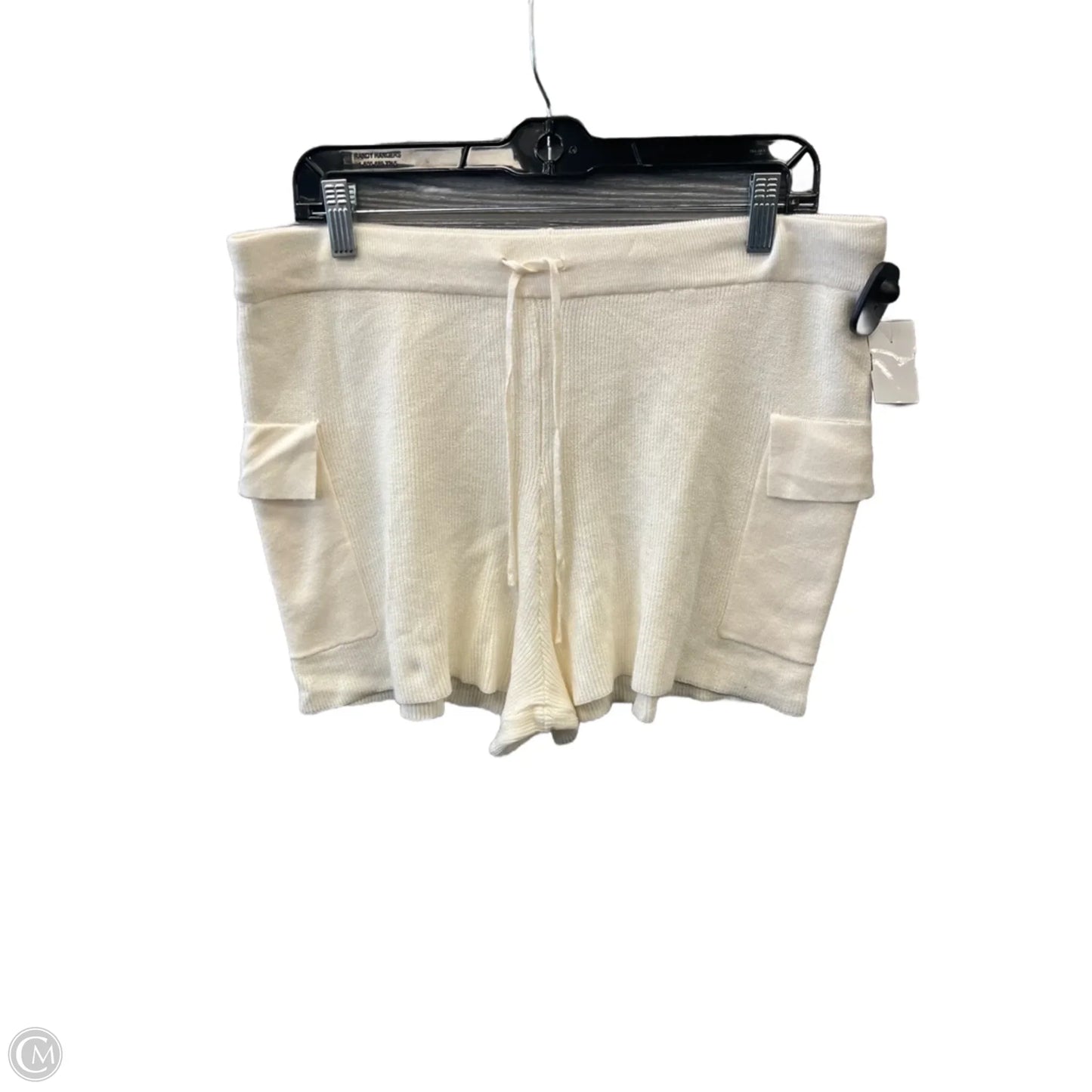 Shorts By Pink Rose In Cream, Size: Xl