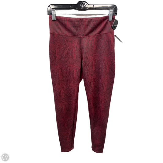 Athletic Leggings By Express In Red, Size: S