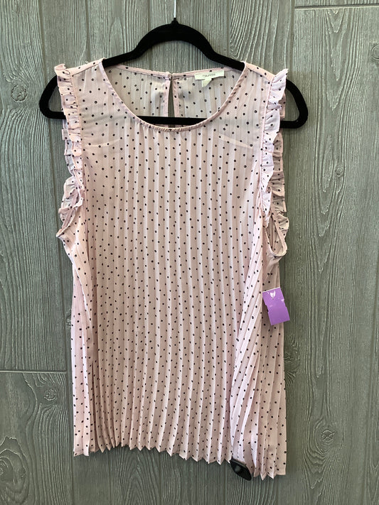 Top Short Sleeve By Maurices In Pink, Size: Xxl