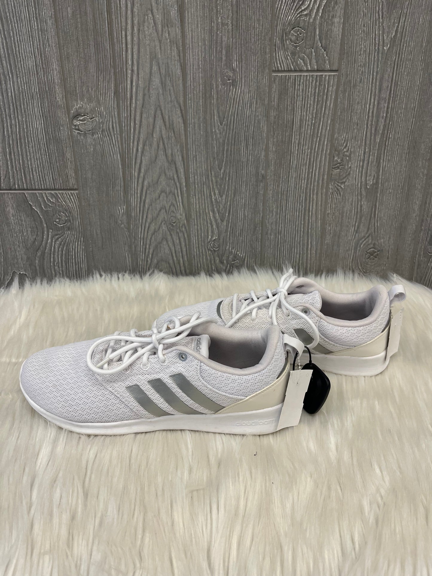 White Shoes Athletic Adidas, Size 10