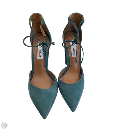 Shoes Heels Block By Steve Madden In Blue, Size: 7.5