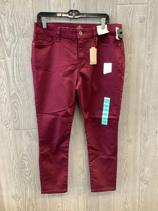 Red Jeans Skinny St Johns Bay, Size 14