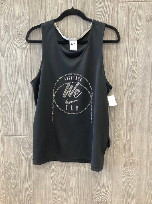 Black Athletic Tank Top Nike Apparel, Size M