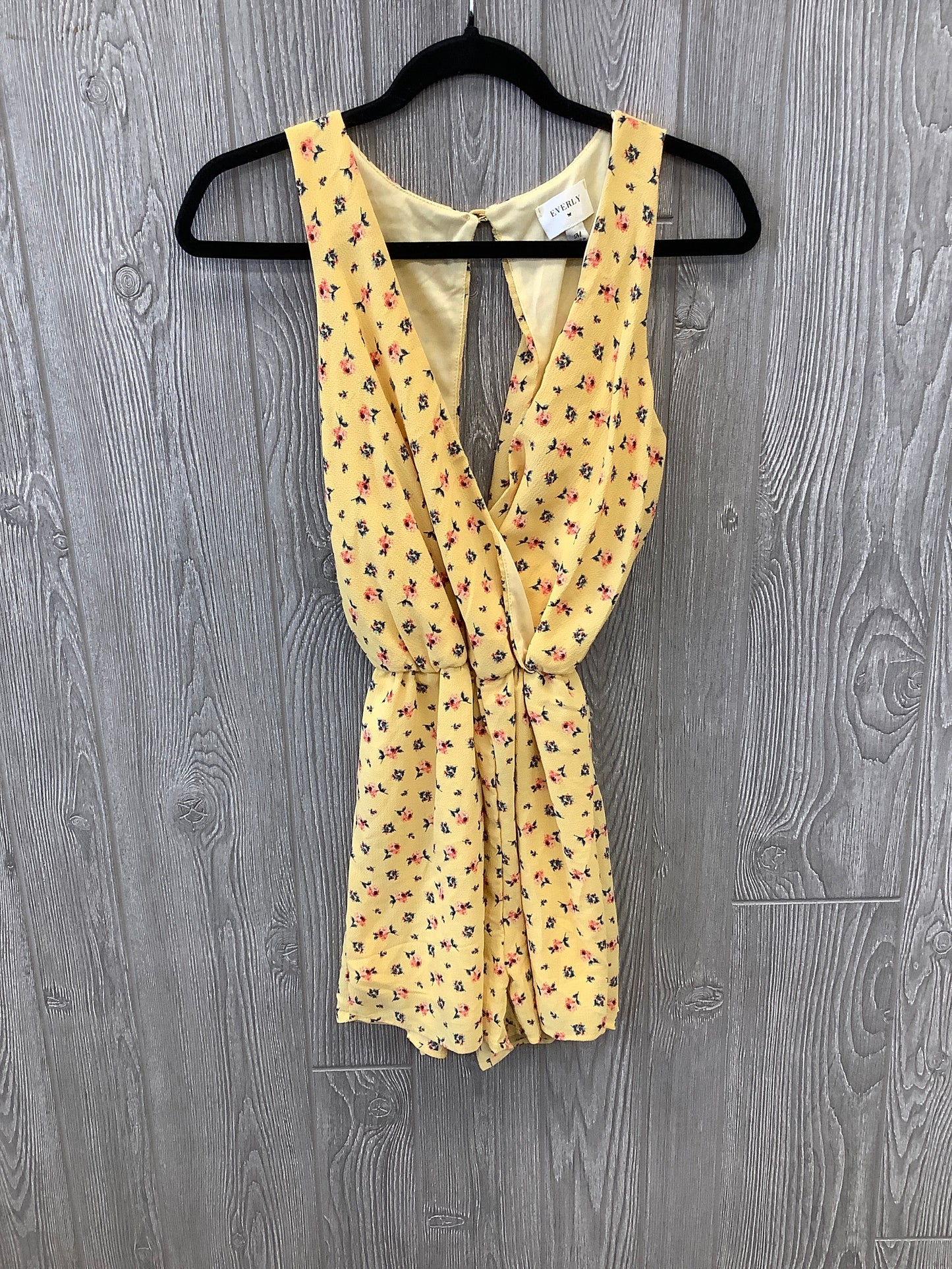 Yellow Dress Casual Short Everly, Size M