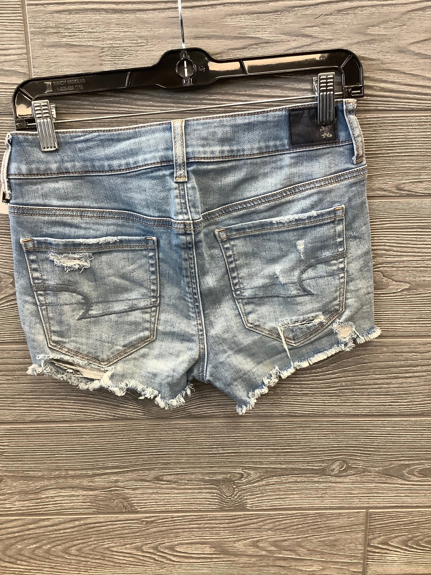 Shorts By American Eagle In Blue Denim, Size: 4