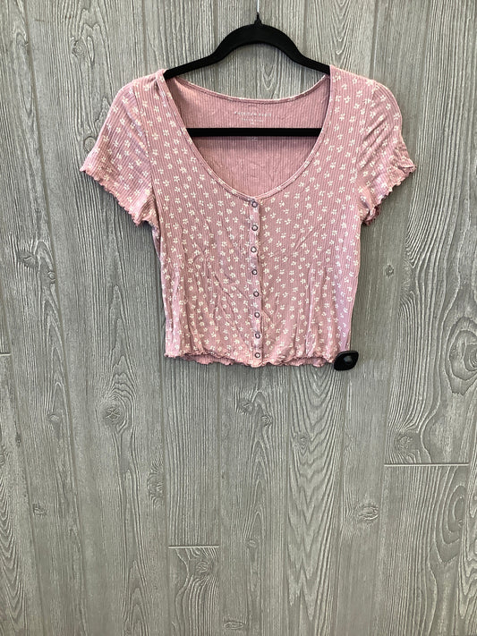 Pink Top Short Sleeve American Eagle, Size M