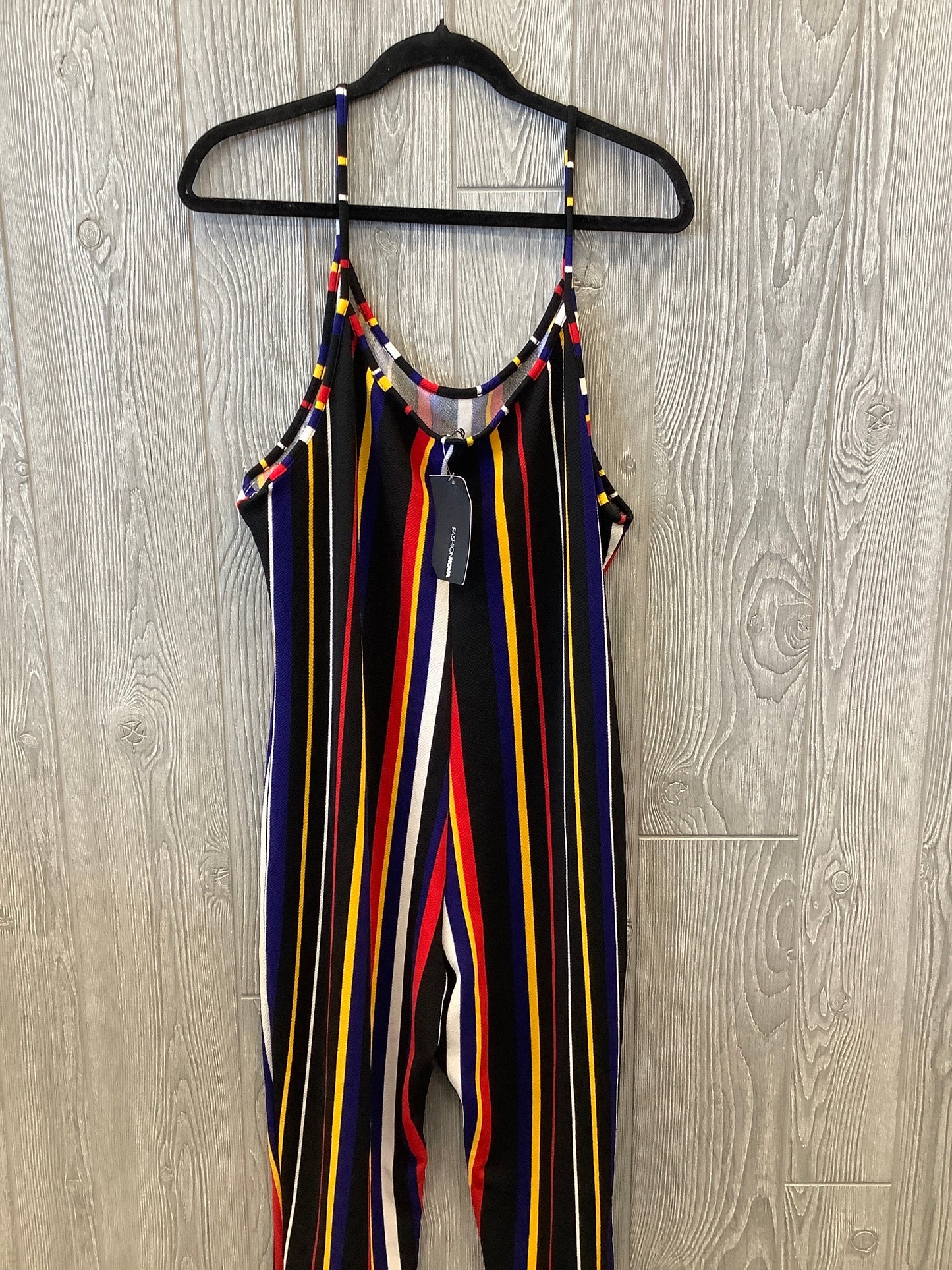 Jumpsuit By Fashion Nova In Striped Pattern, Size: 3x