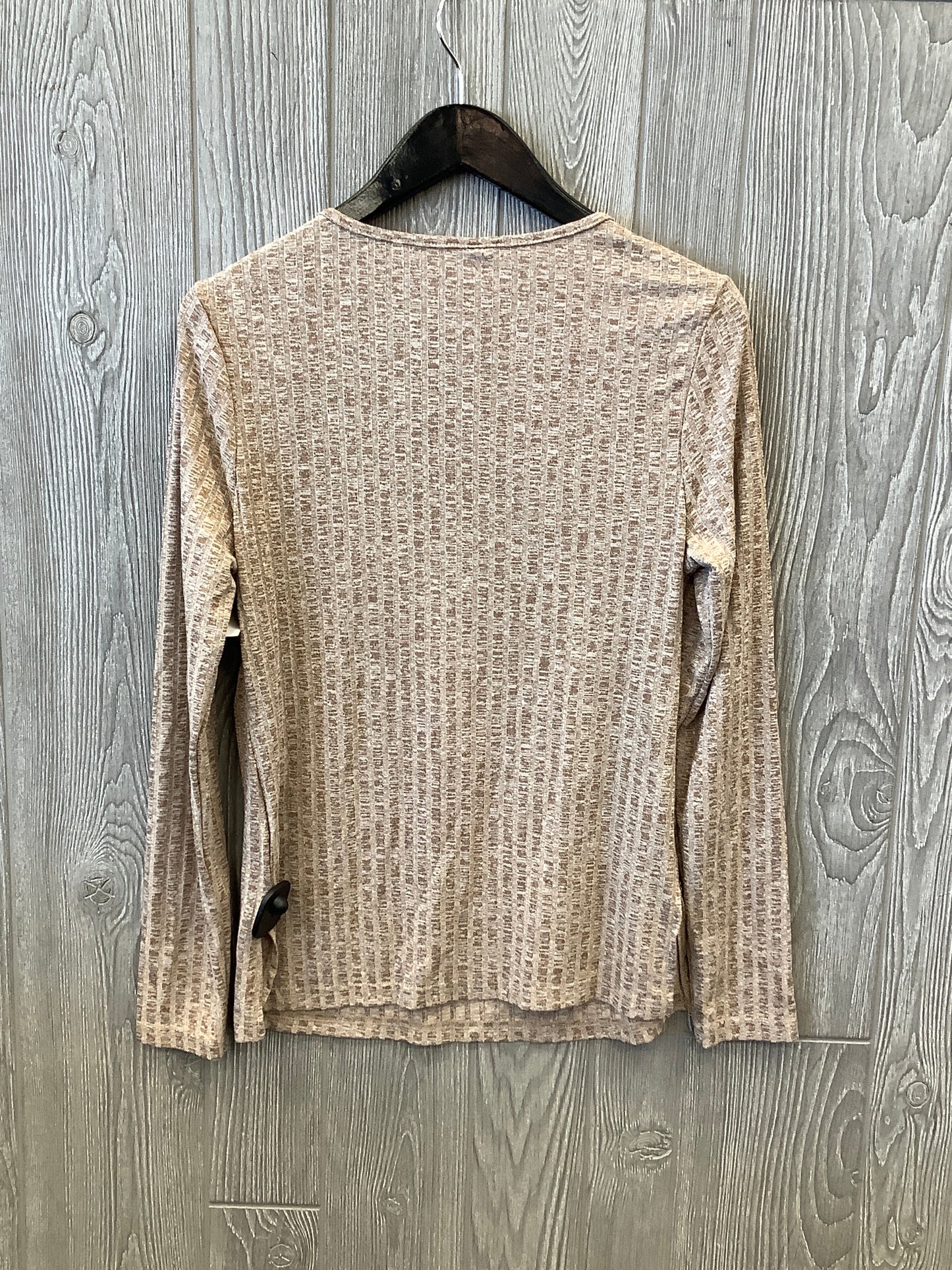 Top Long Sleeve By Clothes Mentor In Brown, Size: L