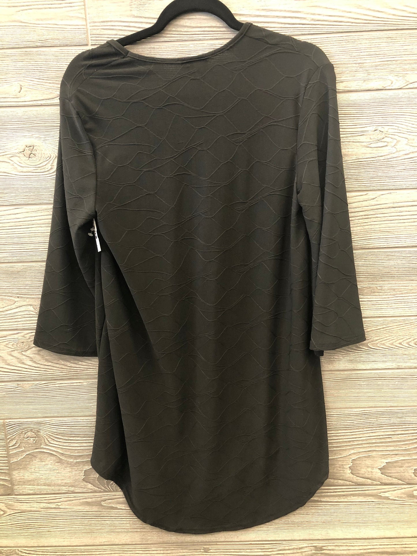 Tunic 3/4 Sleeve By Clothes Mentor In Black, Size: S