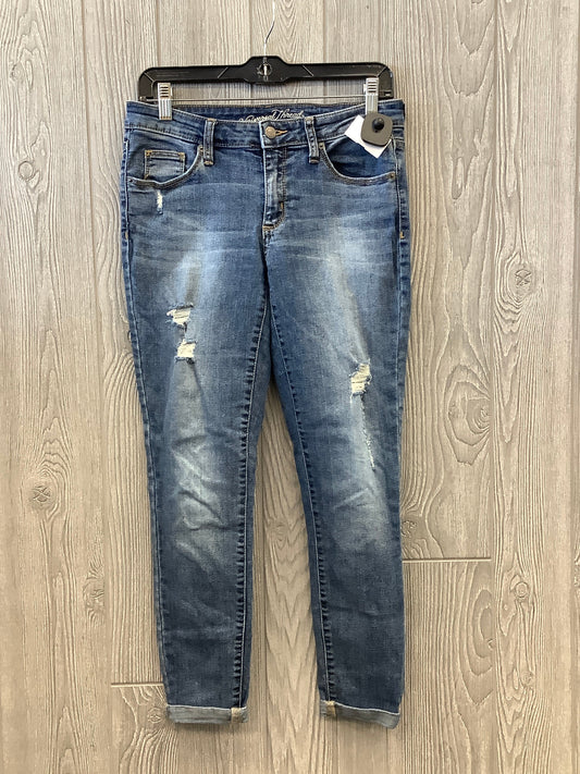 Jeans Straight By Universal Thread In Blue Denim, Size: 4