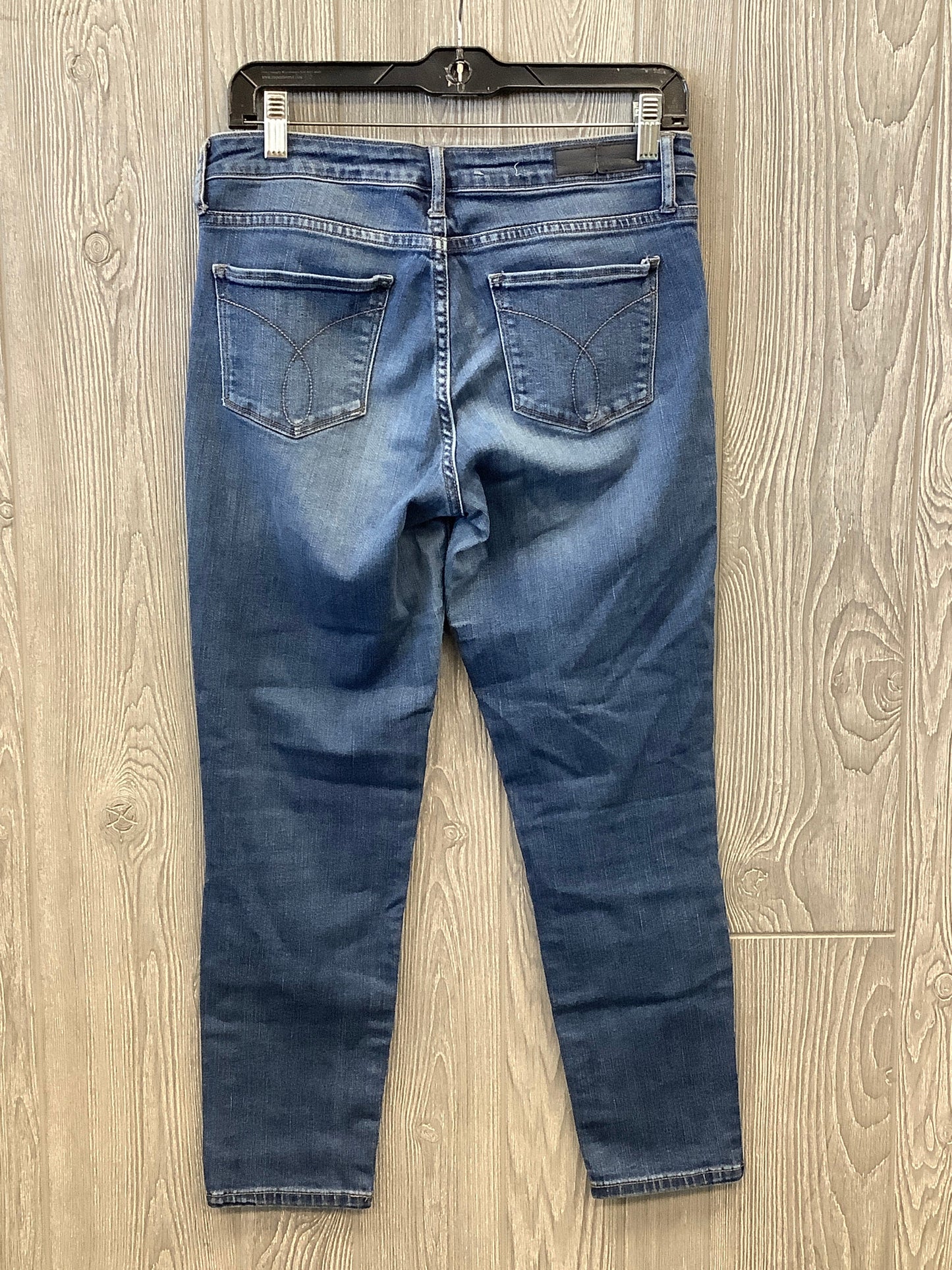 Jeans Skinny By Calvin Klein In Blue Denim, Size: 8